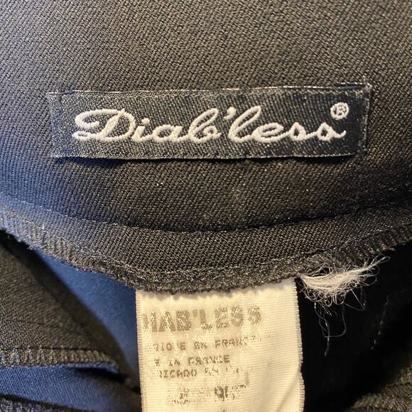 Diab'less Vintage From France Classic Black A-line Embroidered Midi Skirt - Picture 6 of 14